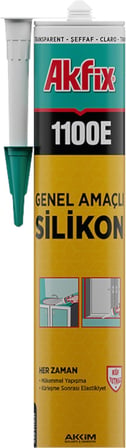 1100E Genel Amaçlı Siyah Silikon 280 gr