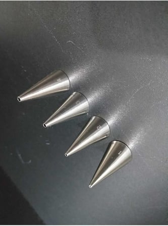 Giderioss 1-2 - 3-4 Numara Krema Sıkma Yazı Duy Uçları Paslanmaz Yazı Yazma Krema Sıkma Duy Uç Seti 3 Cm, Gümüş