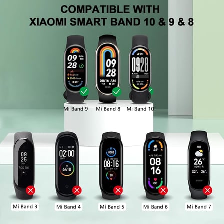 Xiaomi Mi Band 10/9/8 için Yedek Şarj Kablosu 100 Cm Uzunluk Güçlü Manyetik Bağlantı Stabil Tutuşlu Yüksek Verimli Deformasyona Karşı Dayanıklı USB Type Mi Band 10 Şarj Aleti Kablosu (Siyah)