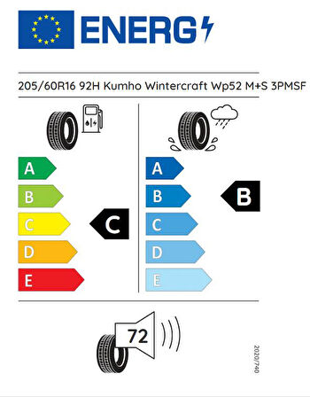 205/60R16 92H WINTERGRAFT WP52 KUMHO