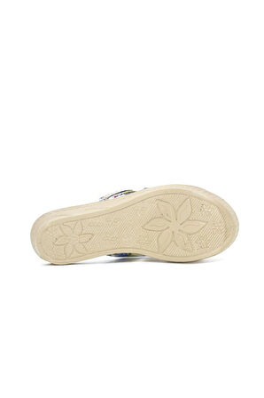 Kız Çocuk Günlük Terlik Ortopedik Kaymaz Taban Gül Desenli Çocuk Terlik