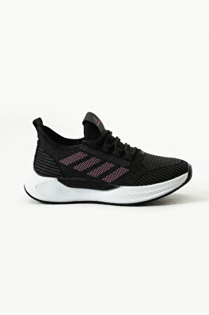 Erkek Sneaker Ayakkabı Boost Desenli Ortopedik Fileli Triko Hafif Taban Sneaker Günlük Yürüyüş Spor Ayakkabı