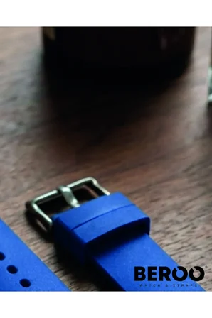 18mm Düz Premium Silikon Saat Kordonu – Yumuşak, Dayanıklı, Su Geçirmez - Lacivert