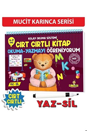 Yükselen Zeka Kolay Okuma Sistemi – Cırt Cırtlı Kitap Okuma-yazmayı Öğreniyorum Yaz-sil 4-7 Yaş