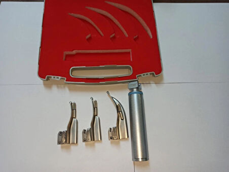 Pediatrik Laringaskop Laringoskop Set No:00-0-1 Eğri Blade (MACİNTOSH)