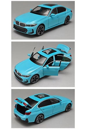 BMW 320İ Araba BMW 3 Serisi Araba 1:24 Diecast Metal Model Araba Sesli Işıklı