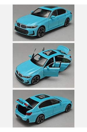 BMW 320İ Araba BMW 3 Serisi Araba 1:24 Diecast Metal Model Araba Sesli Işıklı