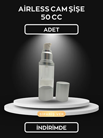 AİRLESS CAM ŞİŞE 50 CC