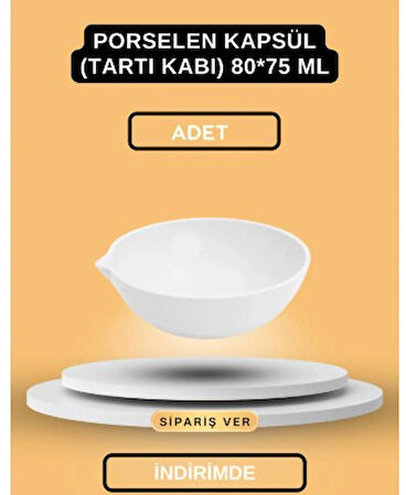 Porselen Kapsül (Tartı Kabı) 100*140 ML