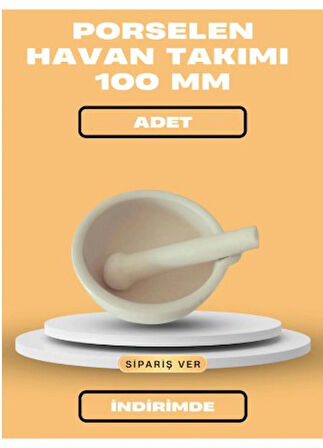 Porselen Havan Takımı 100 MM