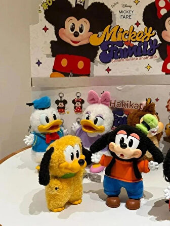 Mickey Family Cute Together Labubu Mickey Milo Ailesi  Sürpriz Blind Box Anahtarlık Figür Serisi