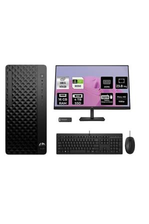 ProDesk 2 Tower G1i i5 14500 16GB 4TB SSD RTX3050/6GB FDOS Masaüstü Bilgisayar + 23.8" Monitör
