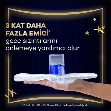 Orkid Ultra Hijyenik Ped Gece Ekstra Max (Boy 6) 8 Adet Ped