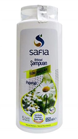 SAFİA Bitkisel Şampuan ''Tüm Saçlar İçin Papatya Özlü '' - 650 Ml