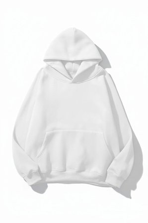 Unisex Yumuşak Dokulu Unique Fingerprint Baskılı Tasarım Oversize 3 İplik Hoodie Sweatshirt