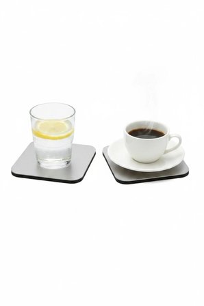 4 ADET Metal Üst Ahşap Taban Gümüş Renk Kum Desen Ahşap Türk Kahvesi Fincan Çay Kupa Ev Ofis Bardak Altlığı Altlık