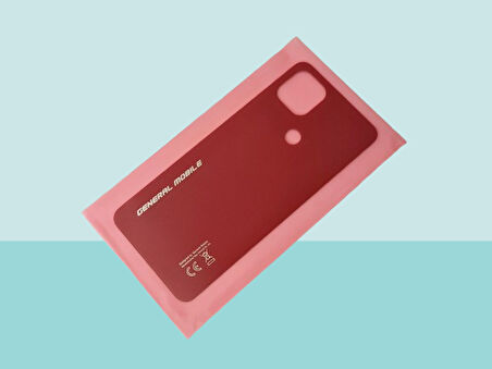 Tkgz - General Mobile GM 22 Arka Kapak Batarya Kapağı - KIRMIZI