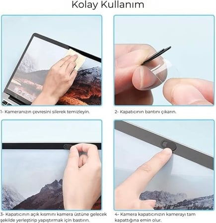 Klasse 5 Adet Webcam Kapatıcı 0,7 mm ince - (Web kamerası) MacBook Pro, iMac, Laptop, PC, iPad Pro, iPhone, akıllı telefon uyumlu