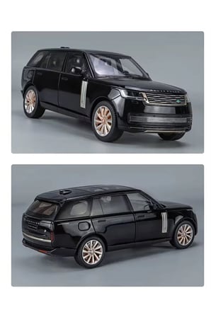1:18 Range Rover SV 2022 Diecast Model Araba Sesli Işıklı Range Rover Model Araba Metal Komple Siyah