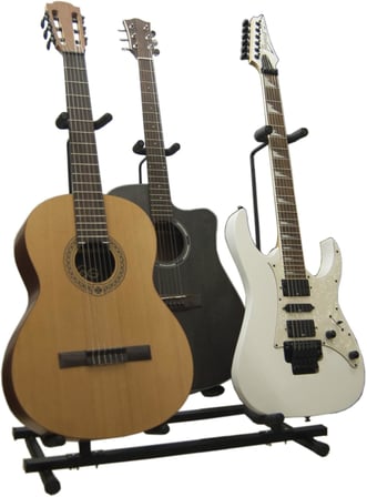 Presto 3'lü ( Üçlü ) Gitar Sehpası Gitar Standı
