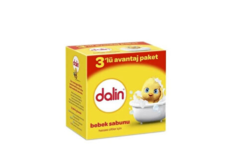 Dalin Bebek Sabunu Hassas Ciltler İçin 3 x 100 Gr