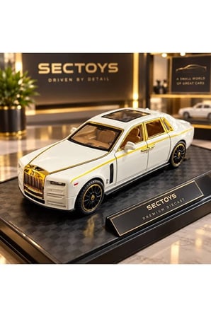 Rolls Royce Phantom Diecast Model Araba 1:24 Ölçek Açılan Kapılar Rolls Royce Phantom Model Araba