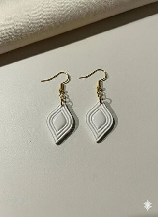 El Yapımı Tasarım Kadın Küpe - Kulağı Ağrıtmayan Çok Hafif ve Renkli Sallantılı Model