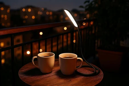 USB LED Masa Lambası – 14 Ledli, 3 Kademeli Dokunmatik Işık, Esnek Boyunlu Kitap Okuma &amp; Çalışma Lambası