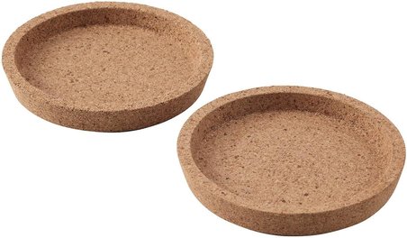 365+ Mantar Bardak Altlığı, 2'li Paket Kahverengi