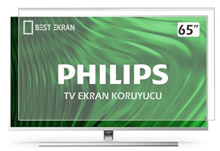 Philips 65OLED809 TV EKRAN KORUYUCU - Philips 65" inç 4K Ambilight oled Kırılmaz Koruyucu Şeffaf paneli 