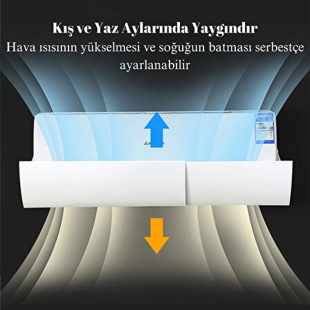 Tak Çıkar Ayarlanabilir Klima Hava Yönlendirici Siperlik Split Tipi Pratik Klima Aparatı