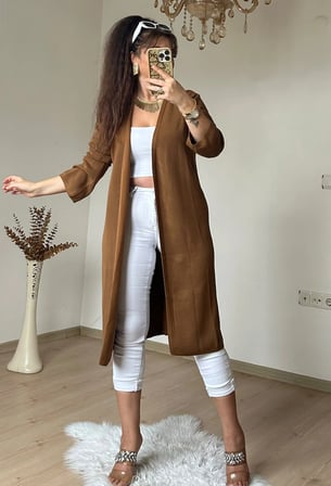 Merserıze Hırka Camel