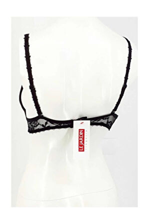Kadın Siyah Dantelli Çift Destek Sütyen
