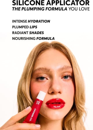 Cream Co. Nemlendirici Parlatıcı 3in1 Lip Balm, Dudak Bakım, Strawberry Sorbet Kırmızı, Hyaluronik Asit Seramid