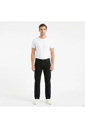 505® regular fit likralı esnek kumaş klasik Erkek Jean Pantolon--black-- Siyah01 / 34/32