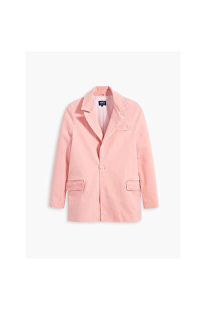 pembe  pamuk blazer ceket kadın