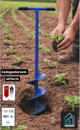 Dogant Özdoğanlar Toprak Burgu Kuyu Çit Direk Açma Sabit Kollu, 101x15 cm