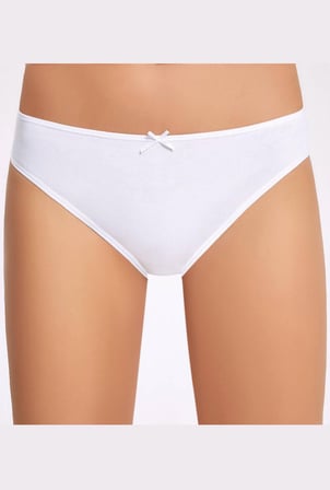 İlke Likralı Fiyonklu Kadın Bikini Külot 10  Adet