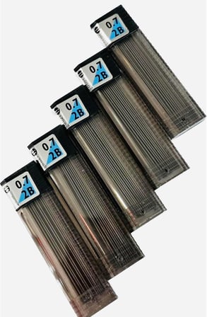 Tombow Leader Kalem Ucu 0.7 mm 2B, 5 Tüp Set