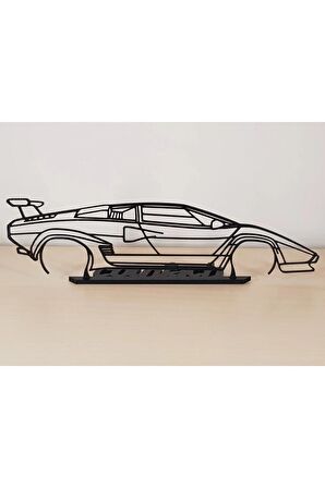 Lamborghini Countach 20cm Plastik Masa Süsü Masa Dekorasyonu