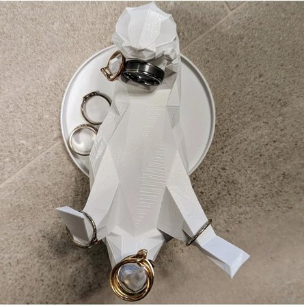 Poli Su Samuru Takı Standı, Takı Organizer, Takı Standı, Yüzük Küpe Bileklik Düzenleyici, KTPLKKRKDB-11566