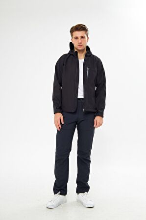 Orange Safety Softshell Gri Mont Ceket