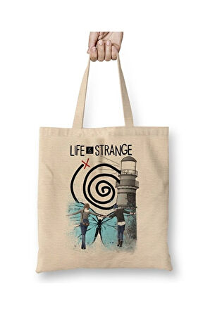 Life Is Strange Carpe Diem Bez Çanta Uzun Saplı Alışveriş Çantası Plaj Çantası