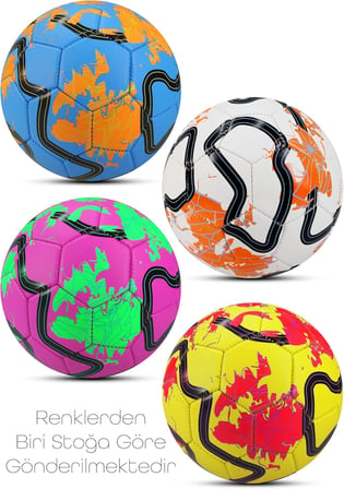 Hentbol Topu Renkli Color Soft Katmanlı Çocuk Mini Futbol Topu No:1 İç Mekan Minik Top F77