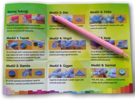 Quilling/quiling Set (İNCE) 0,5x50 Cm 150 Kağıt Şerit 8680422509887