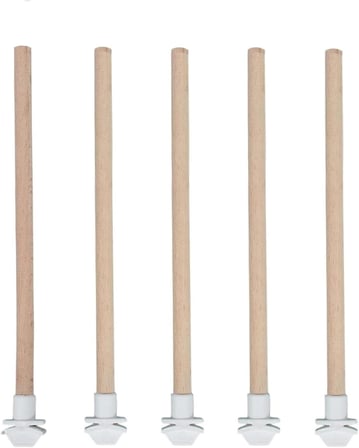 5'li Pürüzsüz Ahşap Kuş Tüneği 25 cm