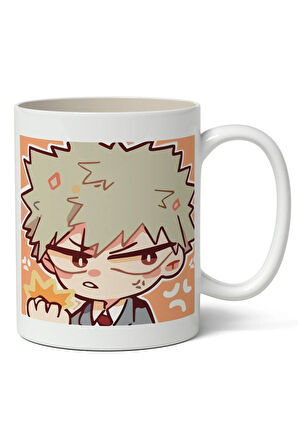My Hero Academia Bakugou Avatar Anime Temalı Beyaz Kupa Bardak Sevgiliye Arkadaşa Hediye