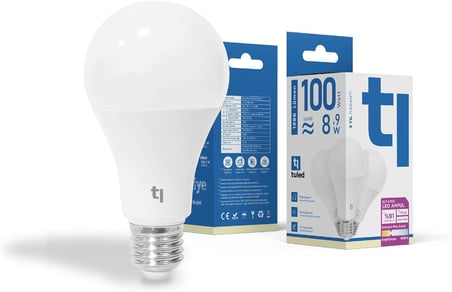 Redeem Plus A70S E27 LED Ampul, Titreşimsiz, Göz Konforu, 1296 Lümen, Doğal Beyaz, 4000 Kelvin