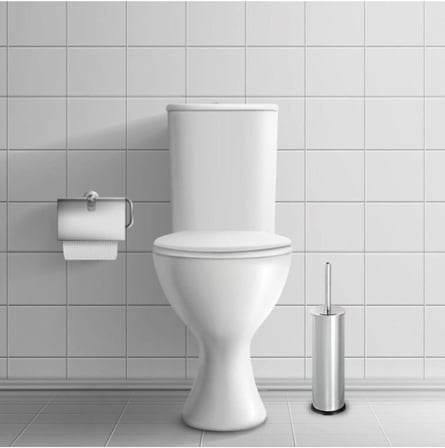 Metal WC Fırçası, Krom Tuvalet Temizleme Fırçası, Paslanmaz Çelik Saplı, Dayanıklı ve Hijyenik Banyo Aksesuarı
