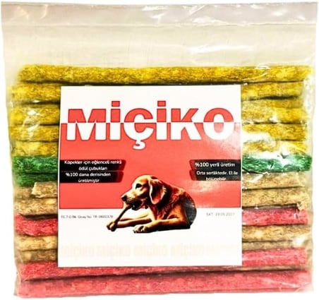 Munchy Renkli Çubuk Köpek Ödülü 14 cm 100 Gram